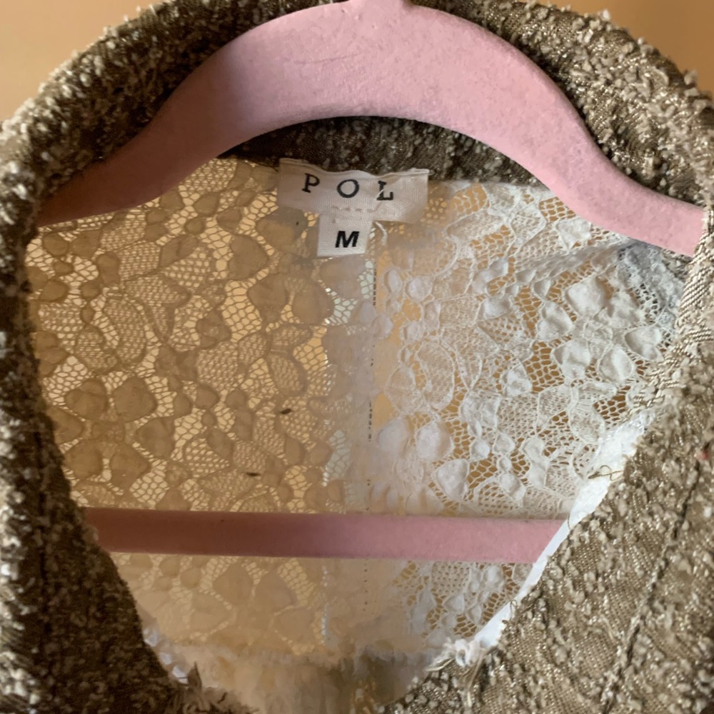 Pol Brown And White Patchwork Jacket - image 3